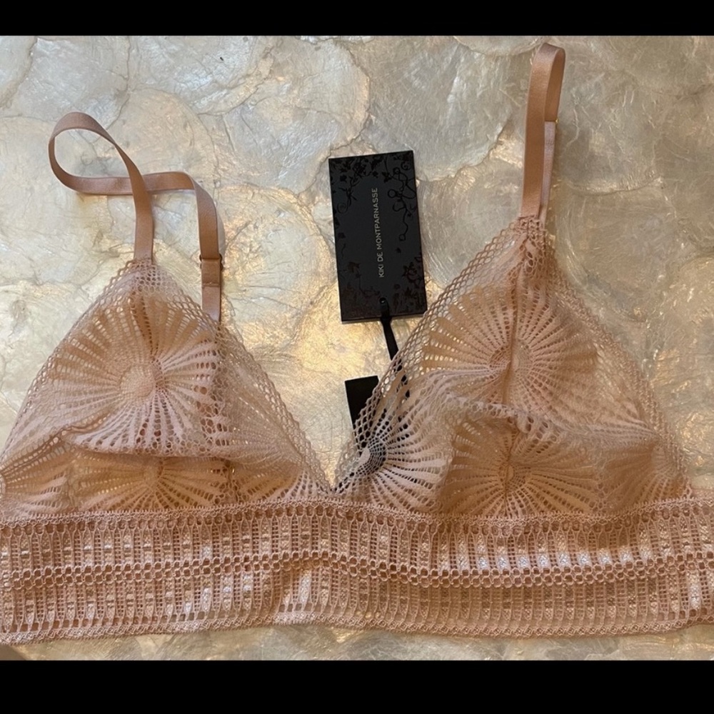 Adorable Kiki de montparnasses pink lace bra NWT